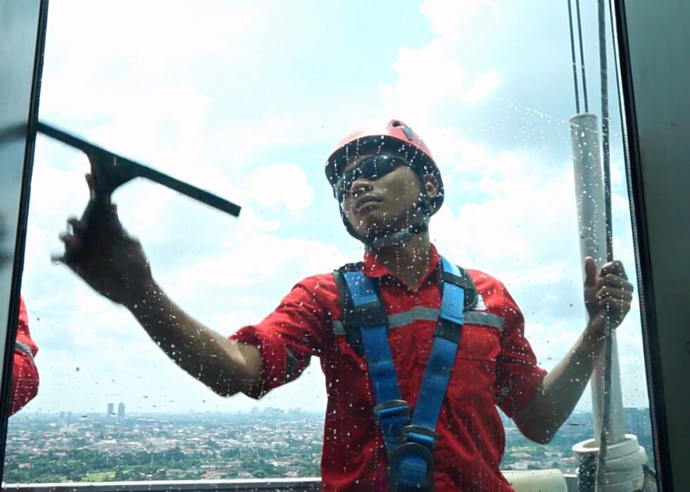 High rise cleaning