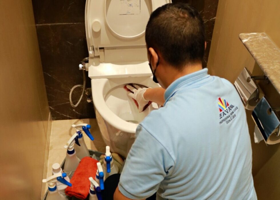 CLEANING TOILET
